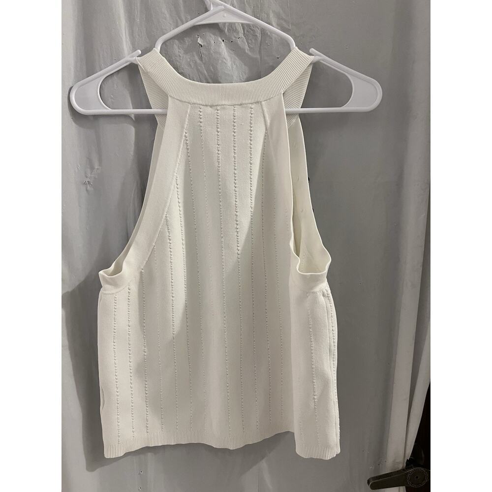 L’agence Cream Rosemary High neck Button Tank Sz Xxl may run small - Picture 9 of 9